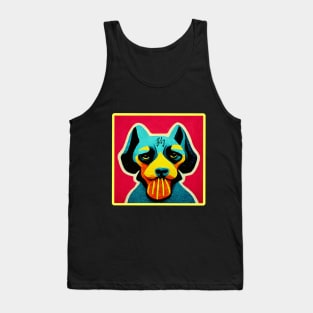 Artsy Dog Pop Art Tank Top